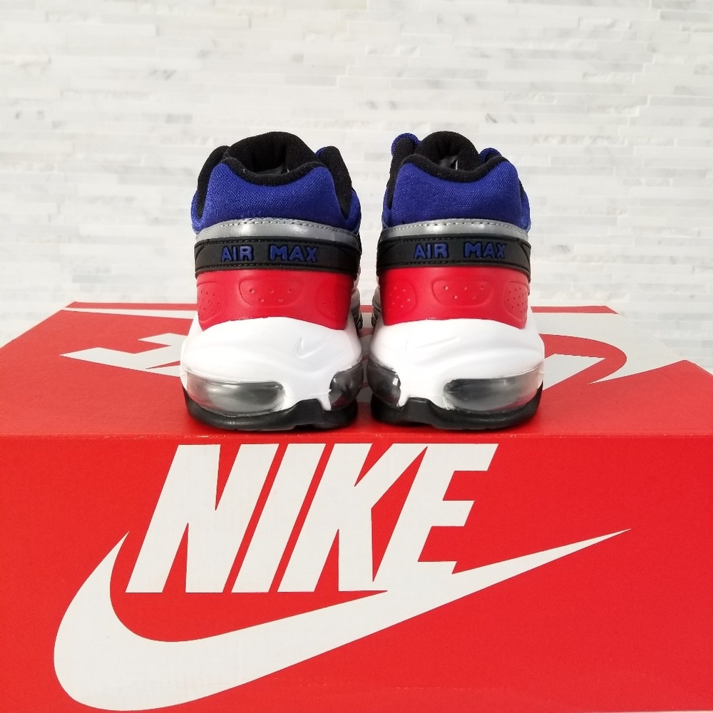 New NIKE Air Max 97/BW Royal Blue Red Sneakers - Picture 4 of 7